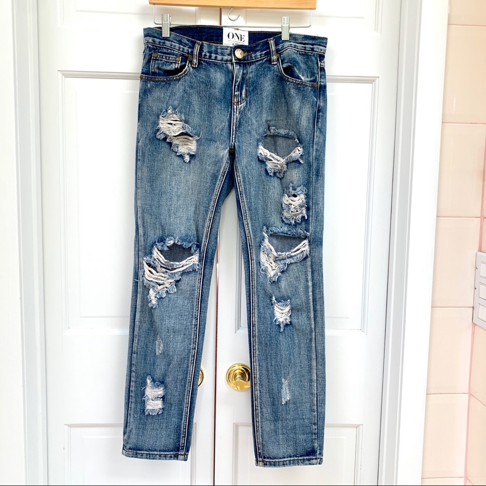 One Teaspoon Awesome Baggies Jeans in Cobain - Picture 6 of 16
